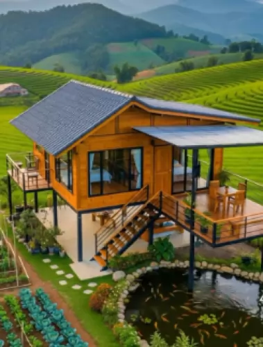 jasa pembuatan rumah kayu